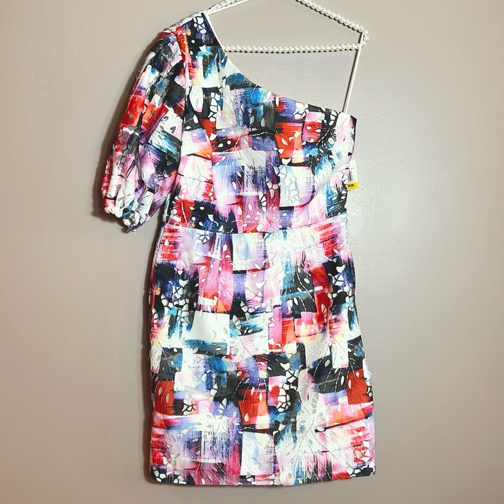 Dress The Population One Shoulder Dress - Picture 3 of 13